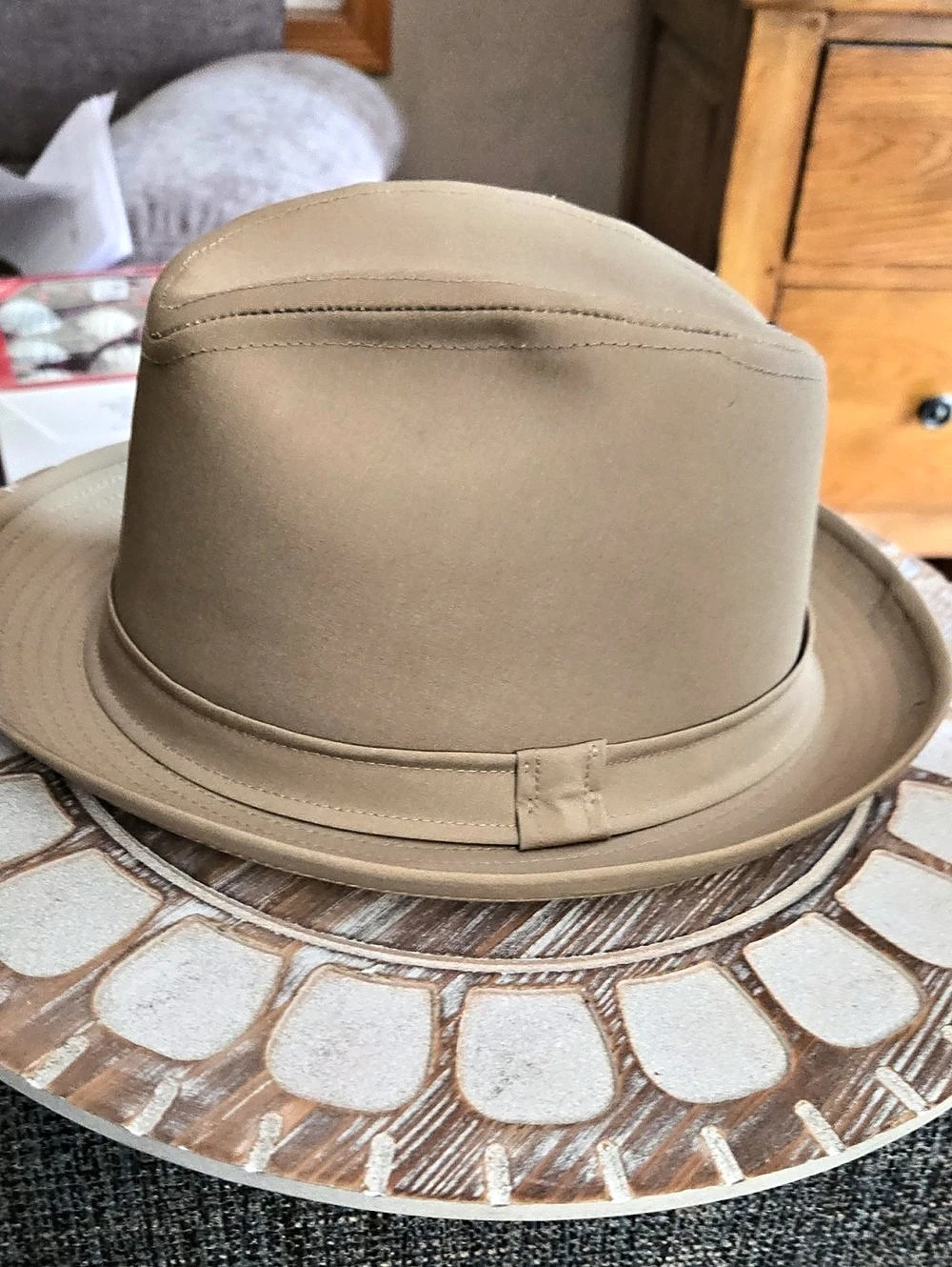Stetson Temple Royal Deluxe Fur Felt Fedora Men's Hat Brown 7 3/8